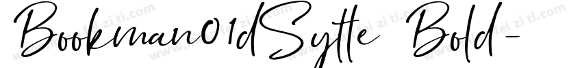 Bookman01dSytle Bold字体转换